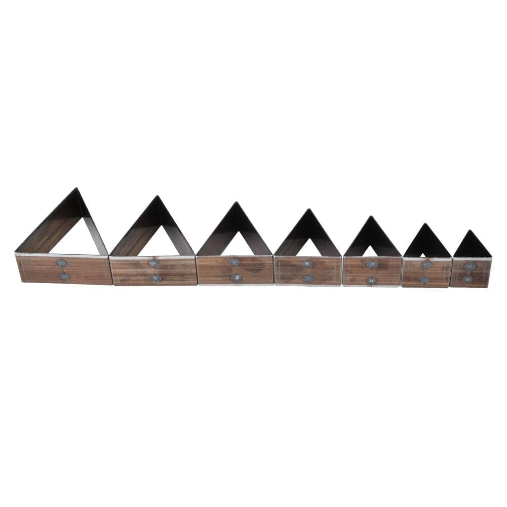 7Pcs 20-50mm Triangular Shape Leather Cutting Die DIY Leather Craft Cutting Mold