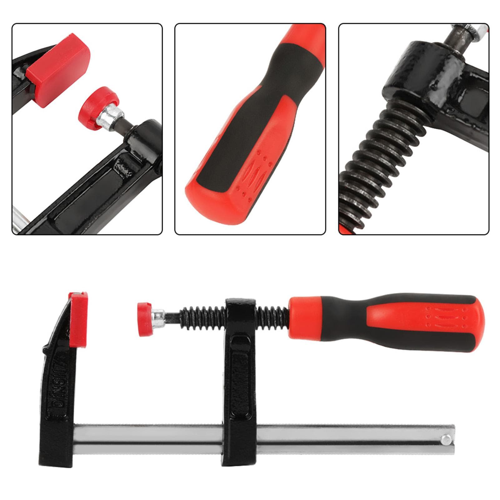2Pcs Heavy Duty F Clamps Woodworking Bar Clips Quick Slide DIY Hand Tool Kit 50*150mm