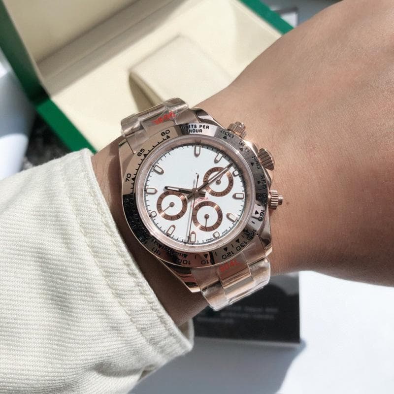 Rolex Daytona Series Men's Two-Tone Panda Automatic Mechanical Watch