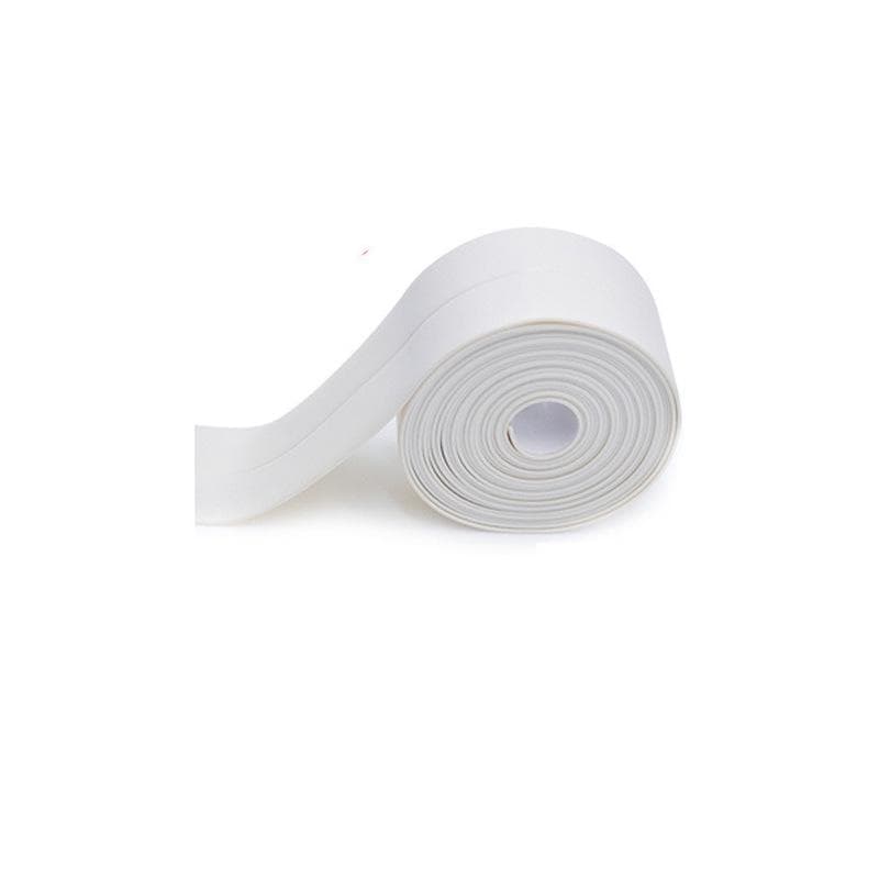 Sink Bath Sealing Strip Tape White PVC Self Adhesive Waterproof Wall Sticker for Bathroom Kitchen 3.8cm x 330cm white