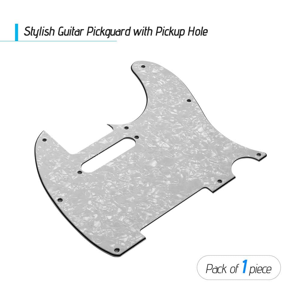 3Ply Guitar Pickguard with Single Coil Pickup Hole for Electric Guitar Brown Tortoise