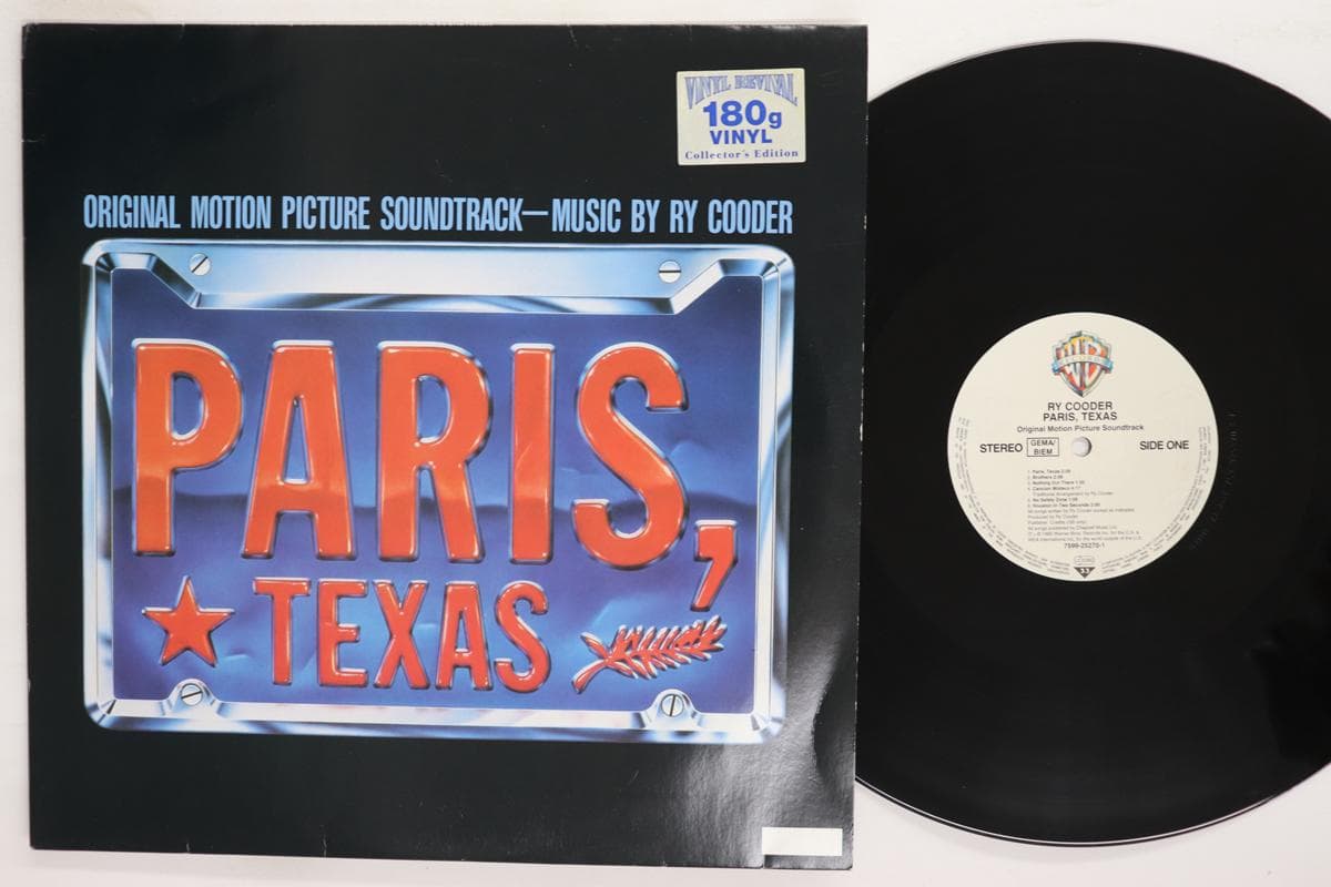 LP Record RY COODER Paris Texas 180g 7599252701 WARNER BROS 1997 Europe Rock Used