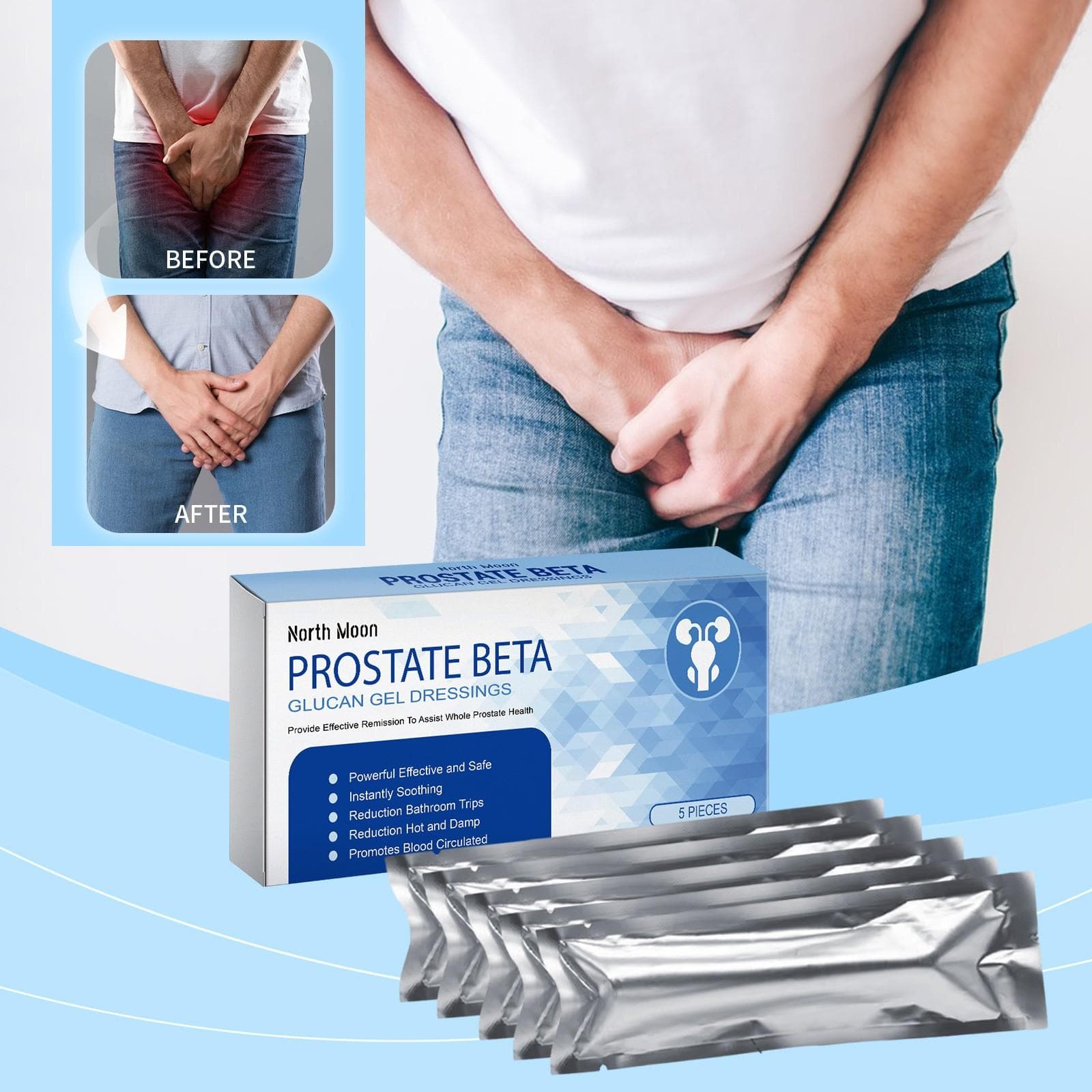 Prostate Gel Men Prostatic Herbs Ointment Kidney Deficiency Bladder Control Male Health Care One Size