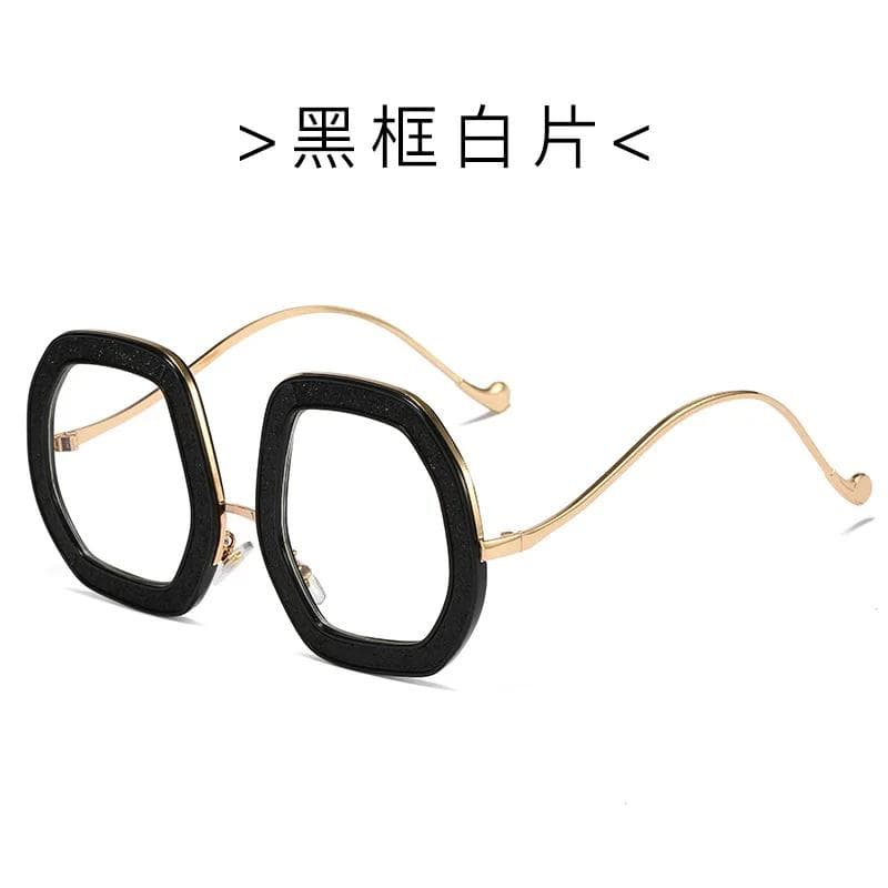 Big Frame Crystal Sunglasses for Women Luxury Cooling Designer Shades Femme Sun Glasses UV Protection