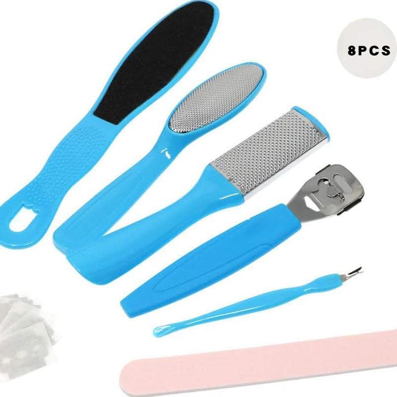 8 Piece Set Crackles Removal Foot Octopus Fish Eye Exfoliating Heel Sharpener Heel Cramping Heel Files