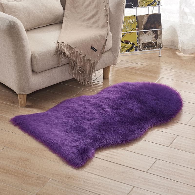 Nail Art Pads & Faux Wool Carpets: Thick Plush Sheepskin Decorative Floor Mats 40cm x 60cm