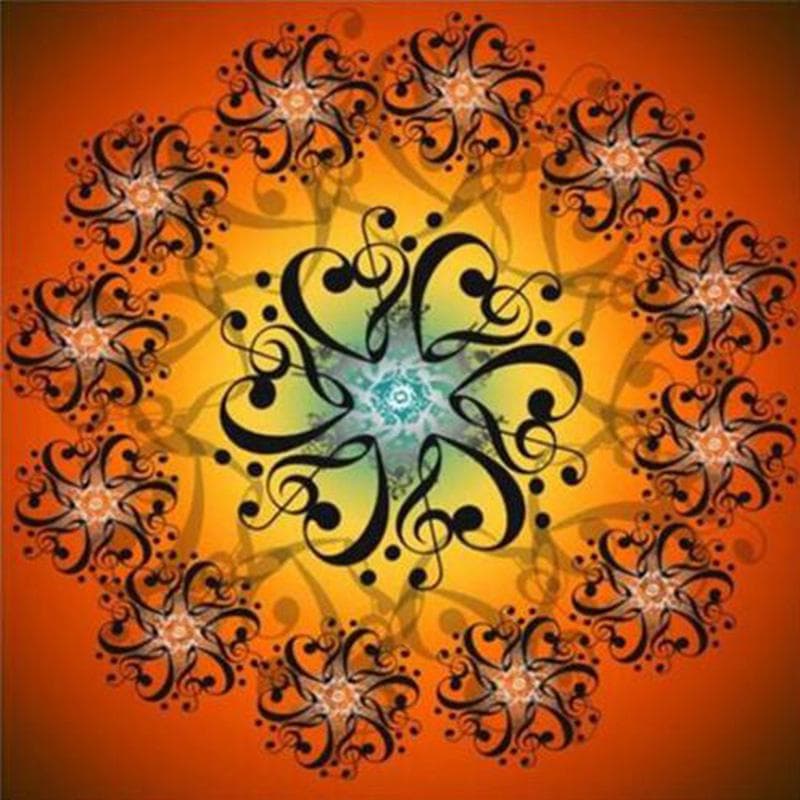 DIY Diamond Painting Cross-stitch Blue Mandala Disk Kits Embroidery 5d Pictures Crafts 30X30CM