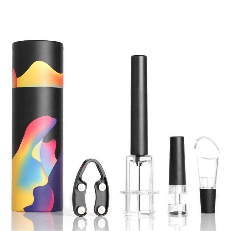 Wine Opener Air Pump Pressure Vacuum Wine Bottle Corkscrew Stainless Steel Pin Type Cork Out Tool Wine Opener Bar Accessories