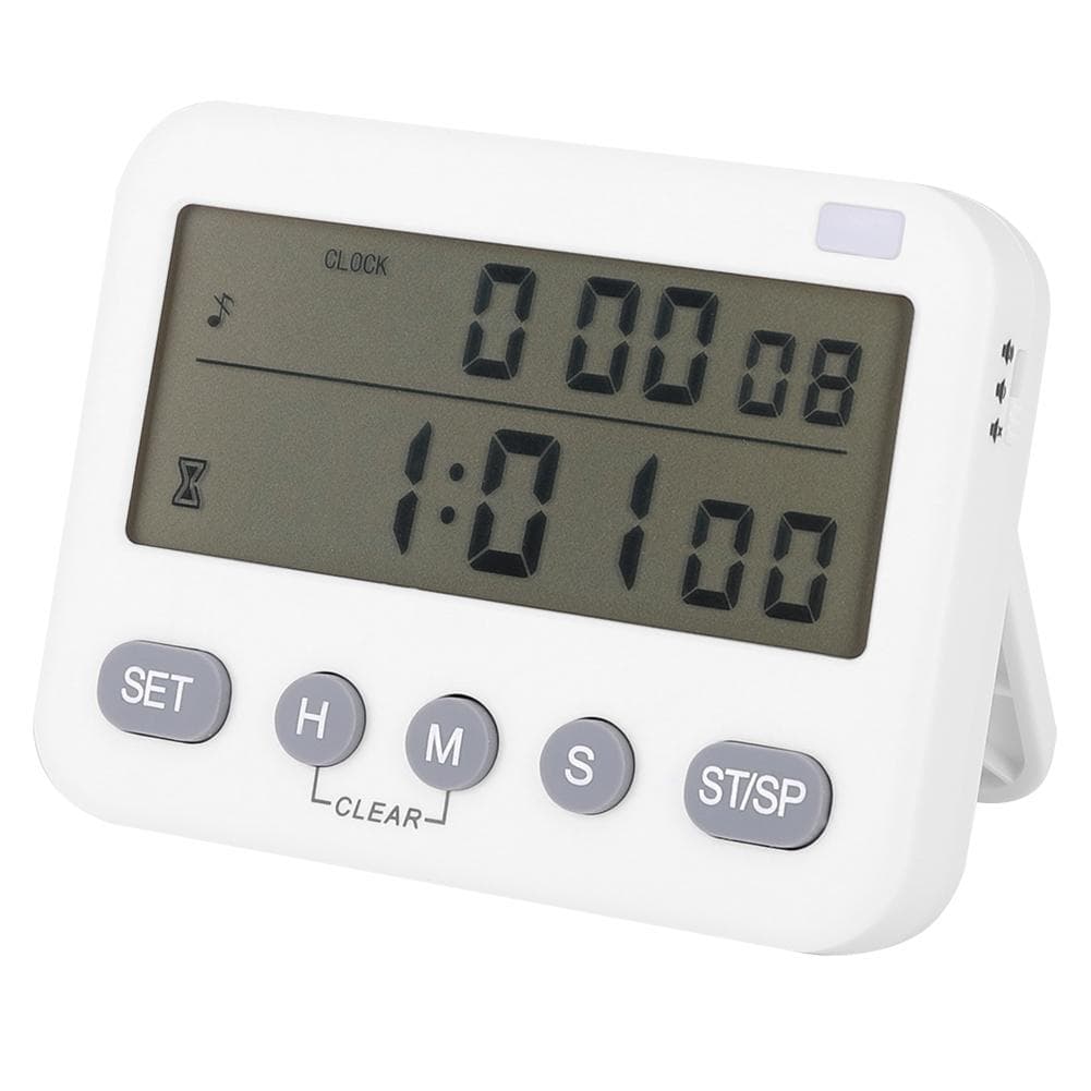 Household Kitchen Cooking Timer Mute Vibration Alarm Clock Reminder Timepiece