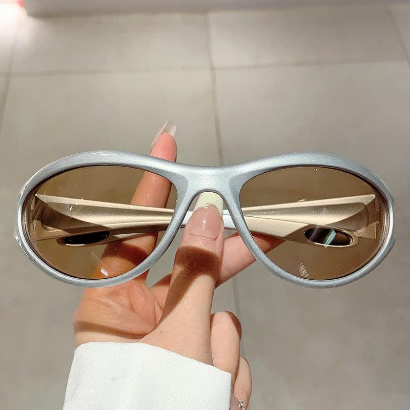 Y2K Vintage Sport Goggle Sunglasses Punk Luxury Brand Designer Windproof Eyewear For Women Men Riding
