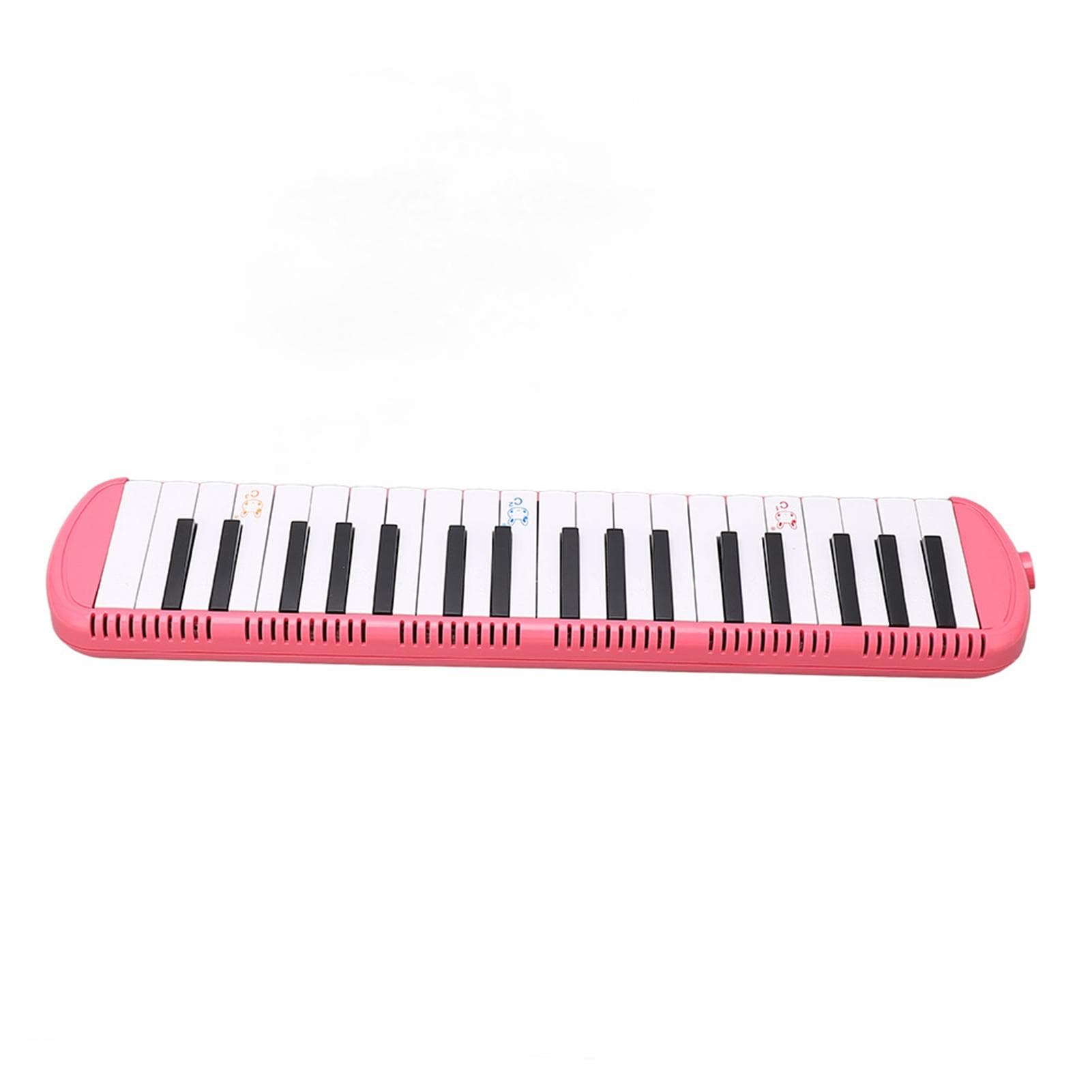Melodica 37 Key Wind Musical Instrument Adult Suitable for Beginner Learner PracticeBlue pink