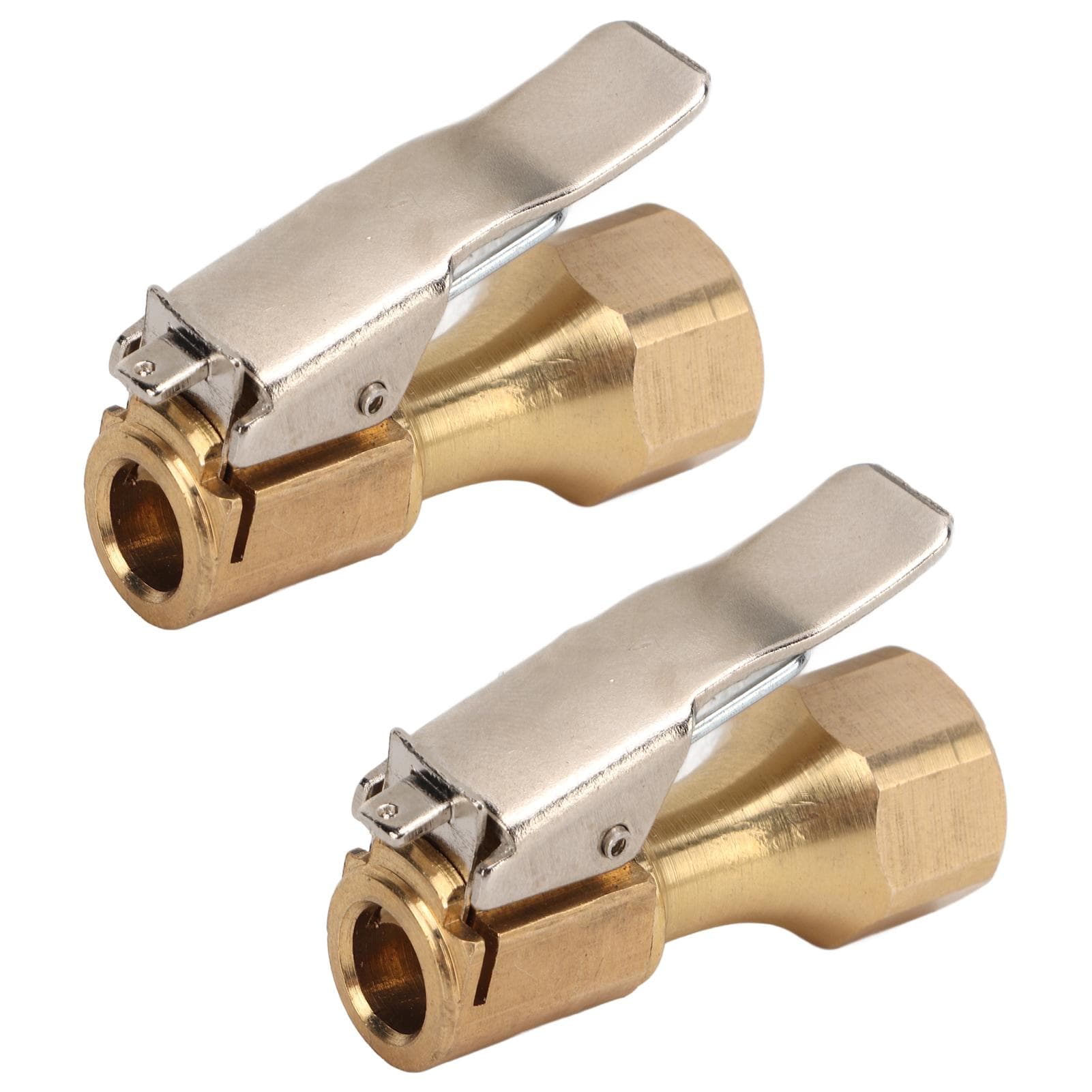 2PCS Air Chuck Brass Internal Thread Tire Pump Nozzle Connector Universal for Inflators