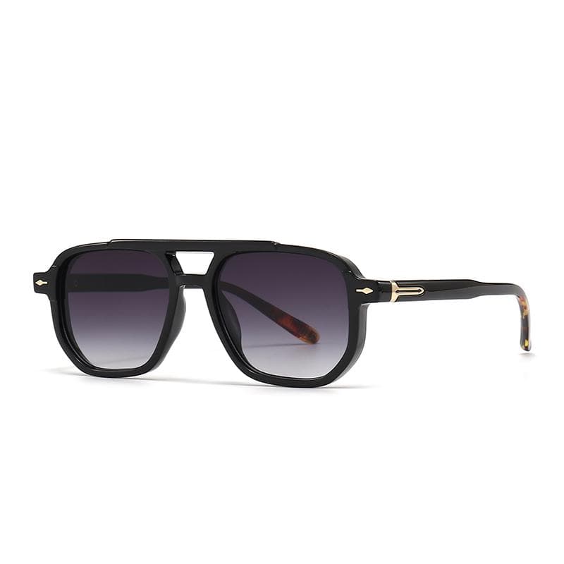 European American Trendy Retro Literary Sunglasses Street Photography Ins Pilot Modern Charm