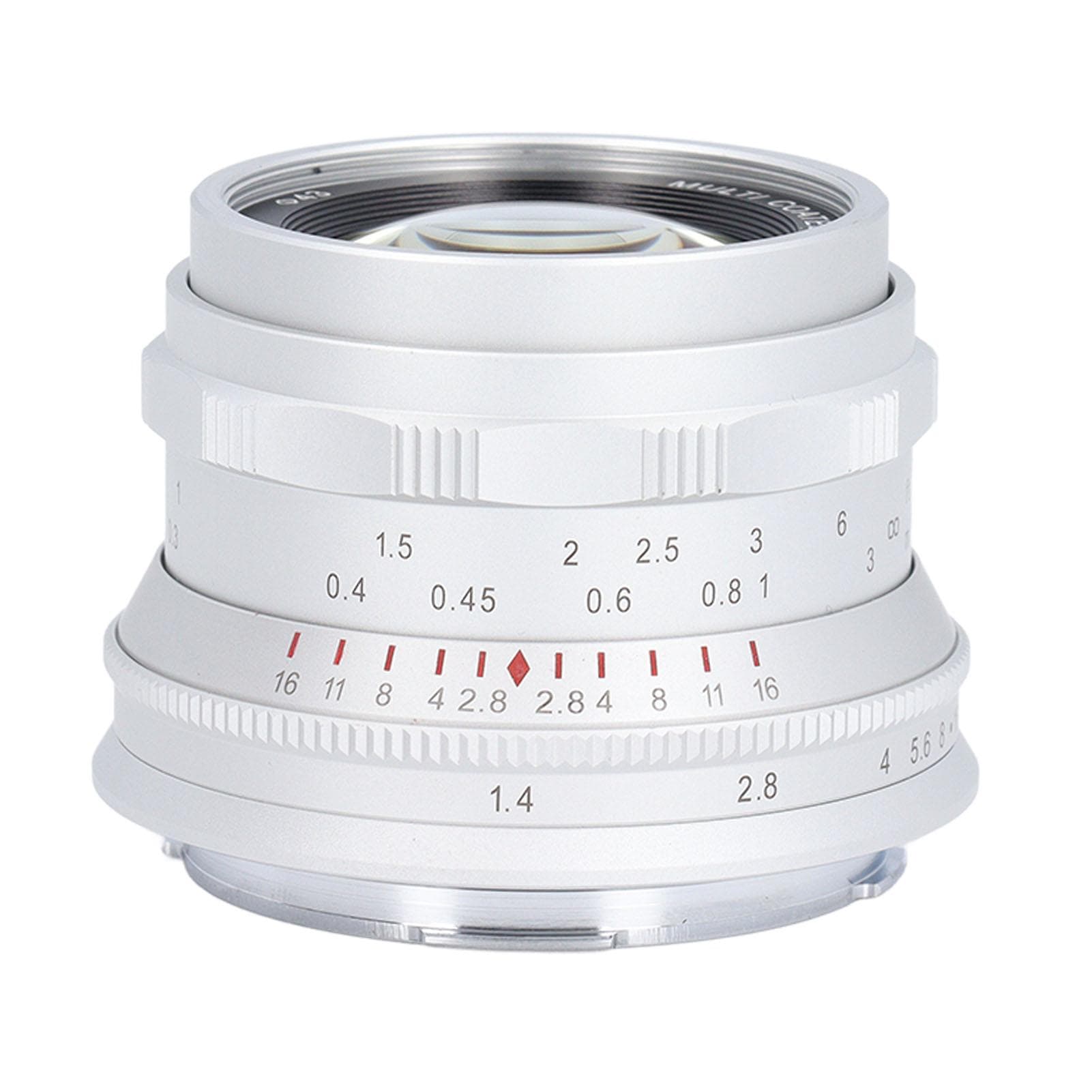 35mm F1.4 Full Frame Portrait Lens Optical Glass Large Aperture Fixed Manual Focus L Mount Camera white