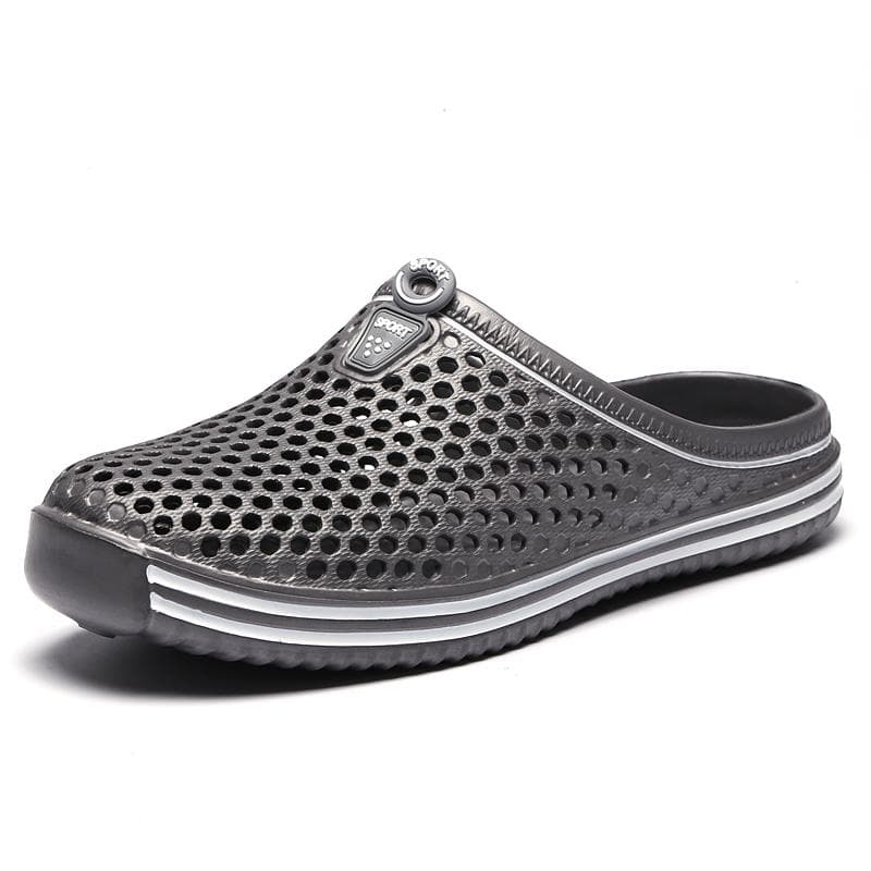 Summer Fashion Men and Women Garden Clogs Shoes Non-slip Slippers Beach Sandals 40 grey