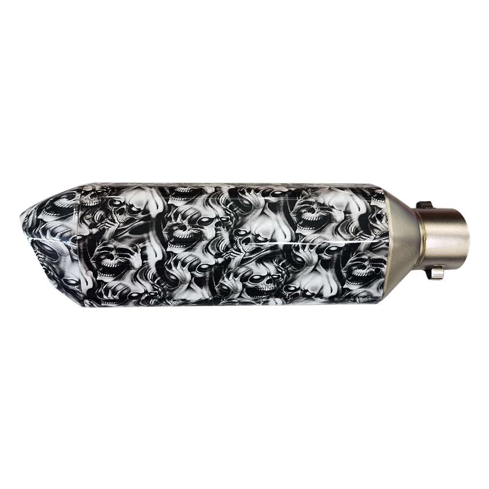 1.52in Inlet Motorcycle Exhaust Muffler Pipes Slip on Silencer Carbon Fashion Street Style Tail Chinese Ghost Story multicolour