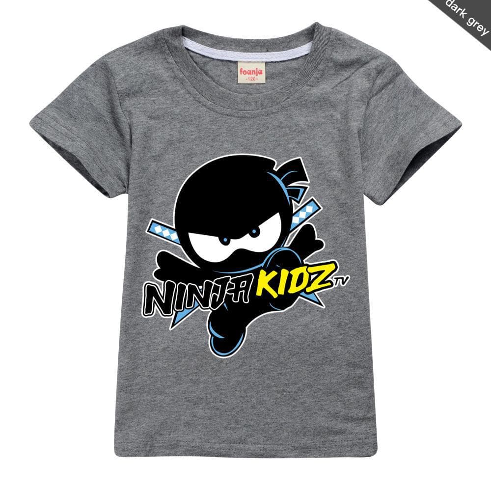 2025 MINISO NINJA KIDZ 3D T Shirt Casual Summer Short Tees Kids Cartoon Graphic T Shirts Boys Clothing Harajuku Anime Tshirt 4-16 Years 150