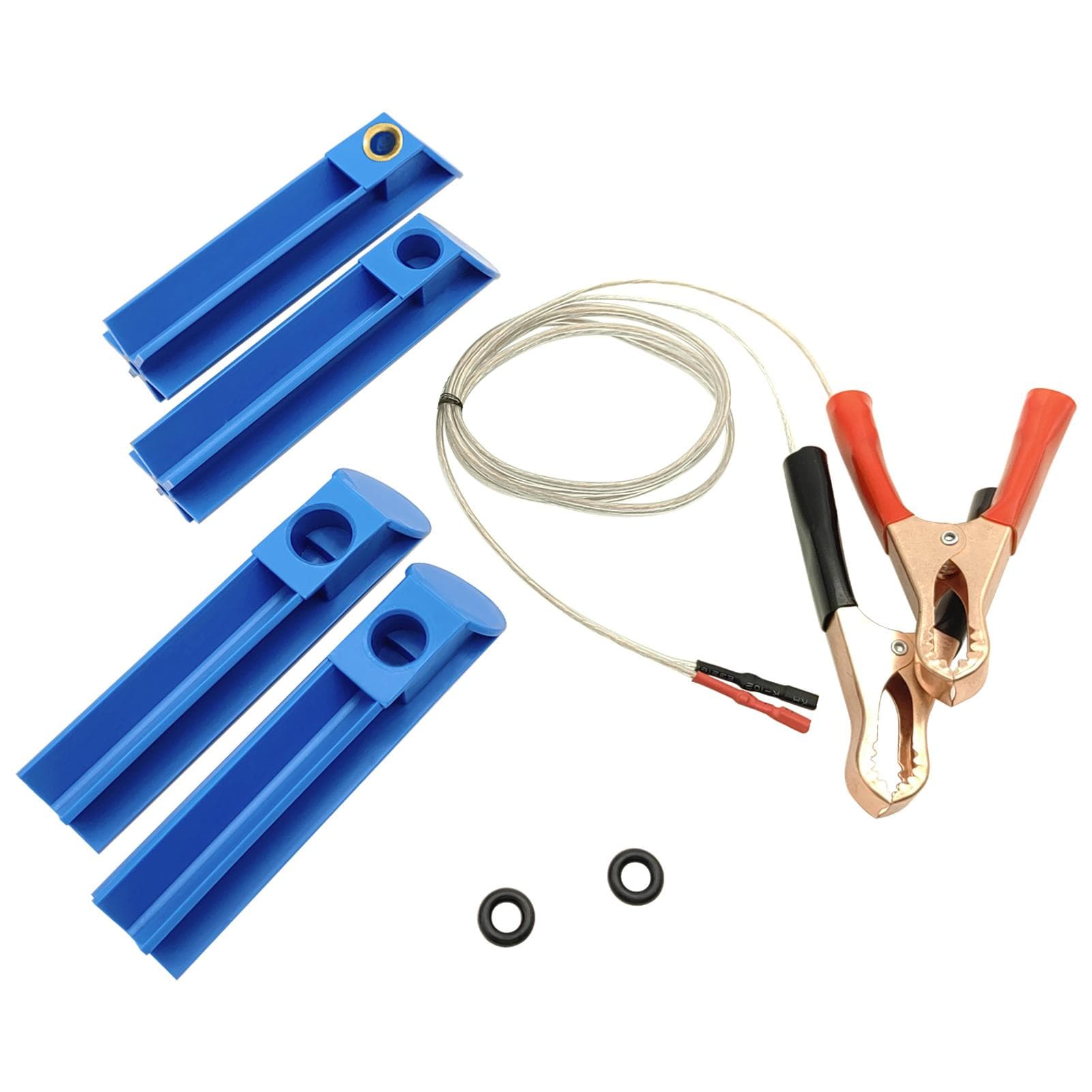 Flush Cleaner Adapter for Car Fuel Injector Tester Fuel Pump Pressure Test Automotive Diesel Gas blue