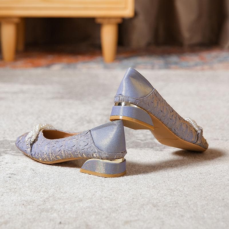 High Heels Women's Spring New Mary Jane Women's Shoes Retro Hepburn Style Small Leather Shoes Large Size Women's Shoes 41-43 33