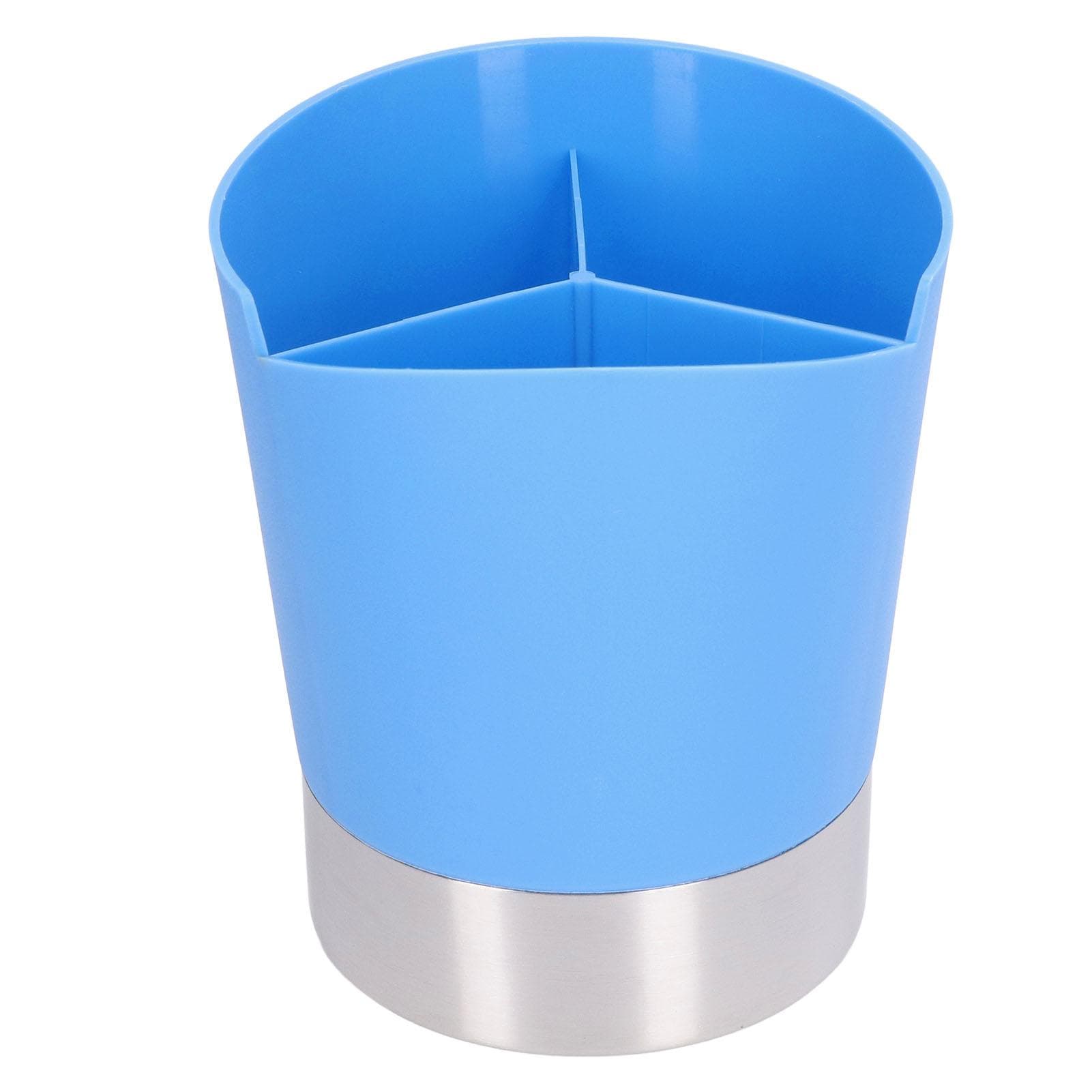 Straw Dispenser Blue Sturdy Durable 3 Compartments Stable Wide Application Straw Holder for Home L(for 6.5-9kg)