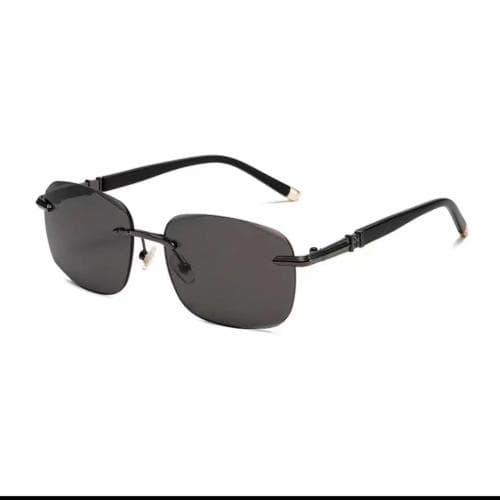 Metal Frame Rectangle Sunglasses UV400 Protection Fashion Square Sun Glasses for Women Men Rimless Eyewear Occhiali Da Sole