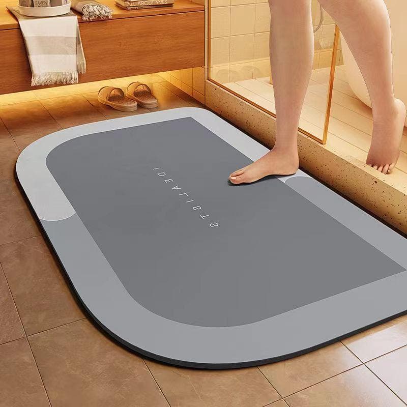 Non-slip Bath Mat, Ultra-absorbent and Quick-drying Soft Shower Floor Mat, Machine Washable, Suitable for Bathrooms and Bedrooms, Home Bathroom Rugs 40 * 60cm (crystal velvet)