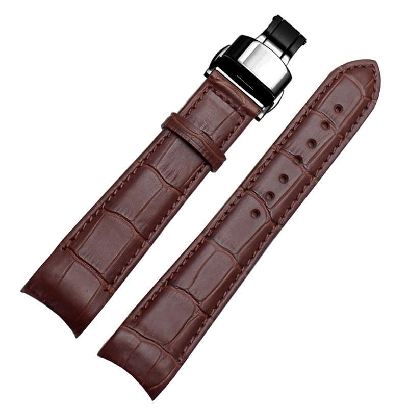Genuine Leather Bracelet curved end watch strap 20mm for citizen BL9002-37 05A BT0001-12E 01A watch band 21mm watchband 22mm 21mm