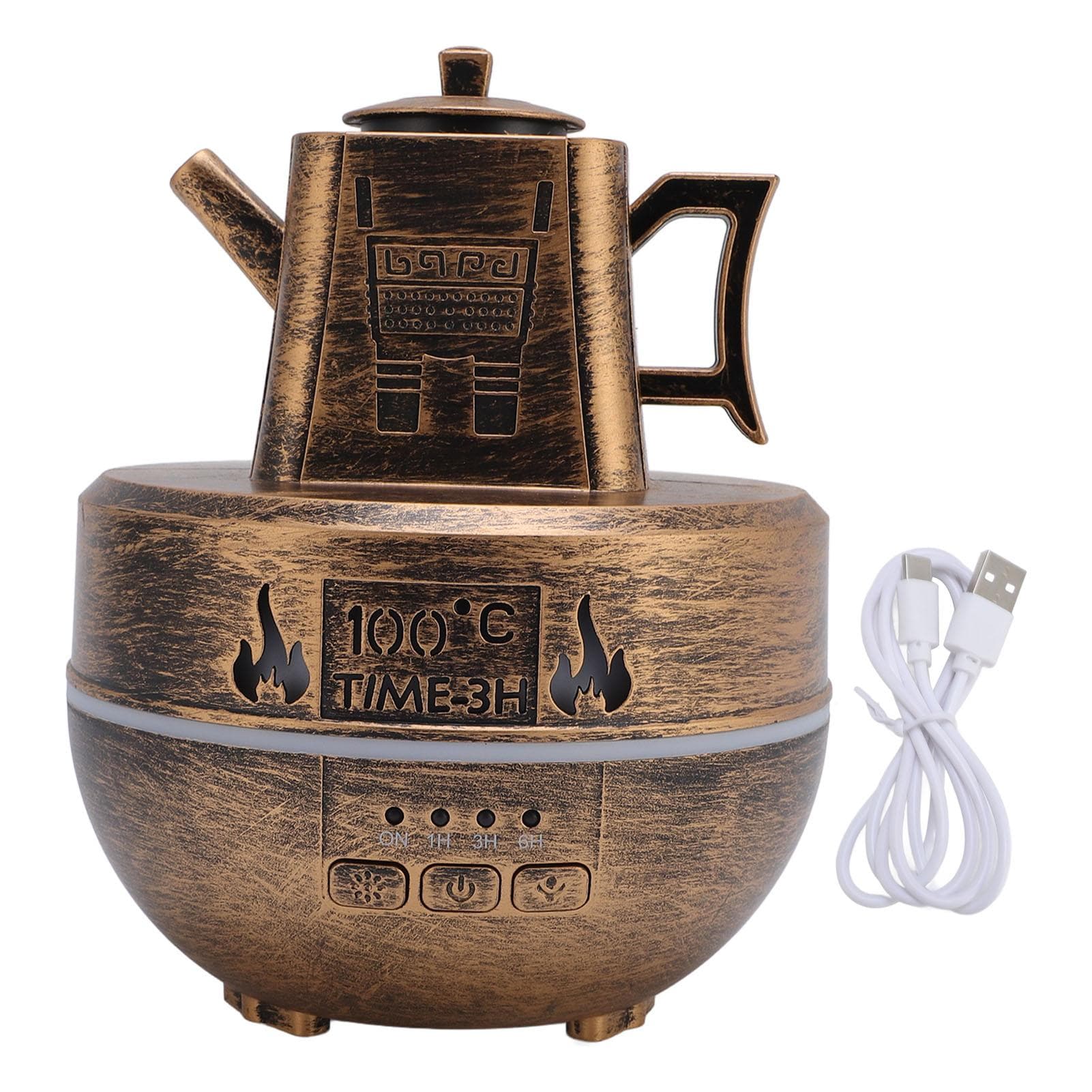 Colorful Essential Oil Diffuser Teapot Shape Aromatherapy Diffuser with 140ml Tank for Desktop