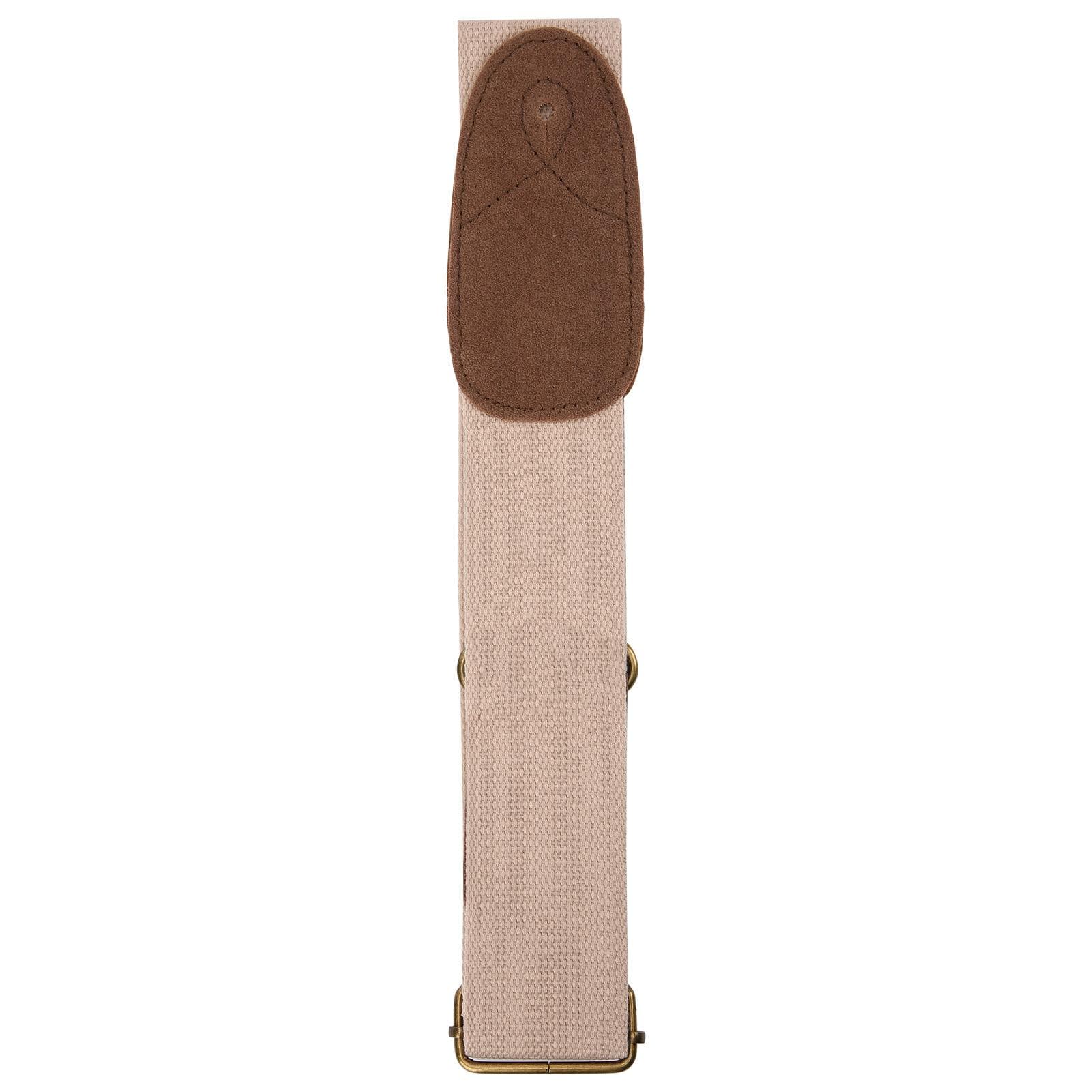 Guitar Strap Cotton Flannel Adjustable Musical Instrument Retro Style Widened Shoulder BeltBlack khaki