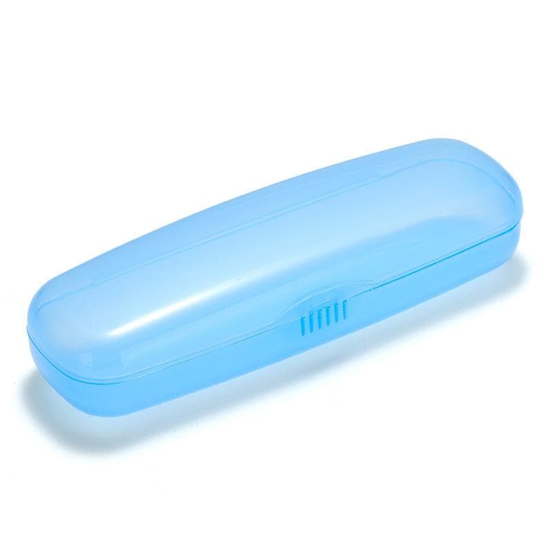 Translucent Plastic Glasses Case Lens Glasses Protector Box For Sunglasses Women Men Reading Sunglasses Holder Containers Box blue