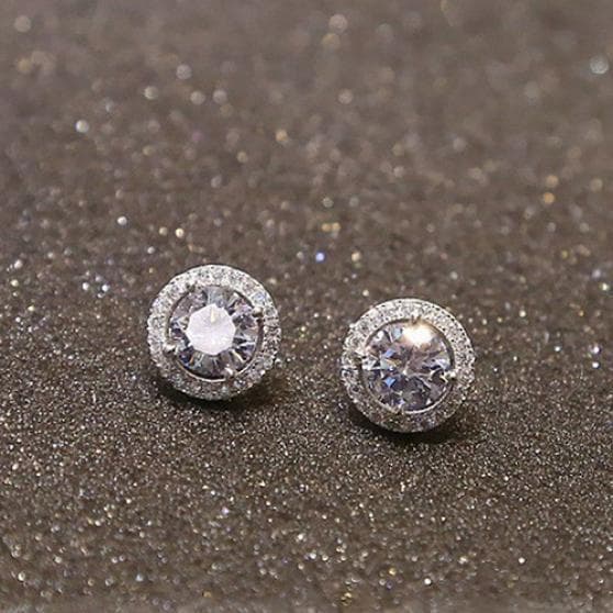 Women's Fashion Round Earrings Ear Stud Jewelry