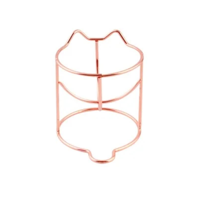 Makeup Sponge Gourd Powder Puff Rack Egg Powder Puff Bracket Box Dryer Organizer Beauty Shelf Holder Tool rose gold