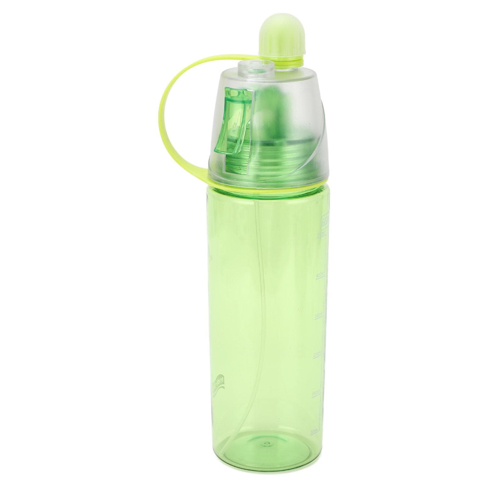 Water Spray Bottle Clear Scale Large Capacity Plastic Bottle for Sports Hiking Picnic Pink