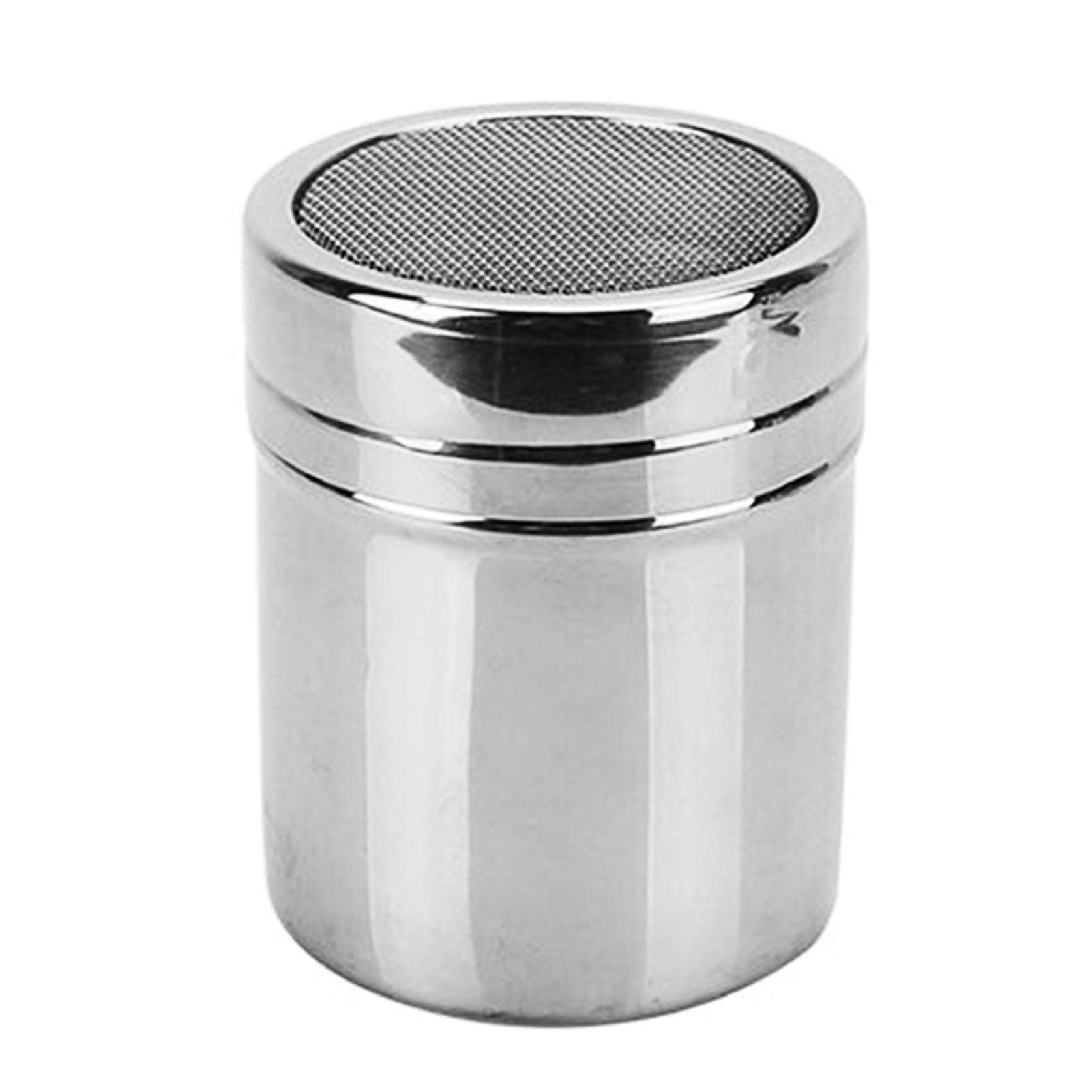 Powdered Sugar Shaker Duster Stainless Steel Fine Mesh Cinnamon Shaker for Coffee Bar M 6.5x8cm