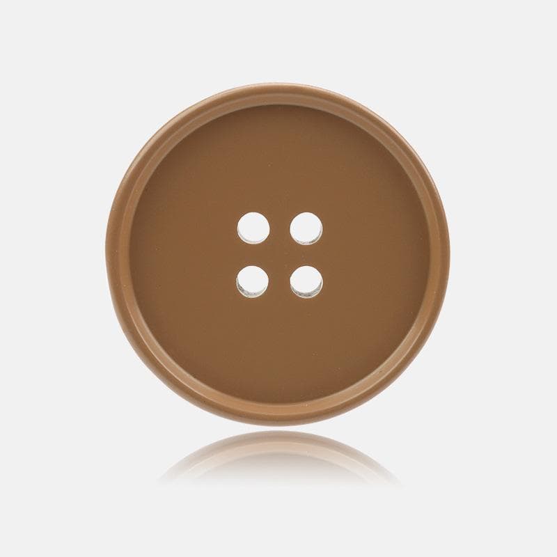 10Pcs High-End Resin Paint Buttons Maillard Suit Coat Buttons Sweater Jacket Decorative Buttons Chestnut Brown 25mm