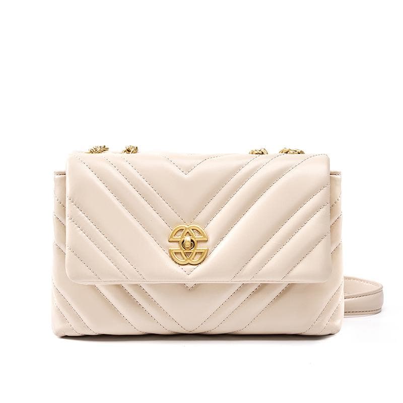 High-grade Diamond Lattice Chain Small Square Bag Women's Leather Underarm Bag Single Shoulder Oblique