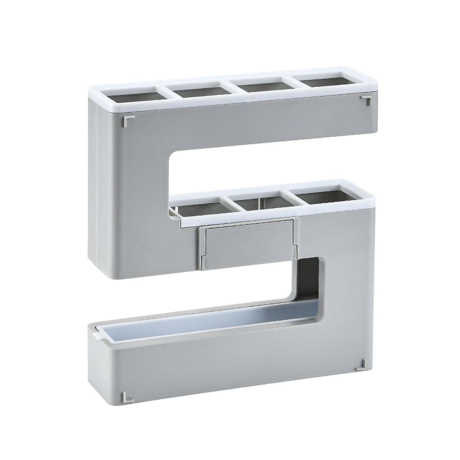Umbrella Rack Detachable Drainable Cute Number Shape PS Material Wall Mounted Umbrella Holder for gray