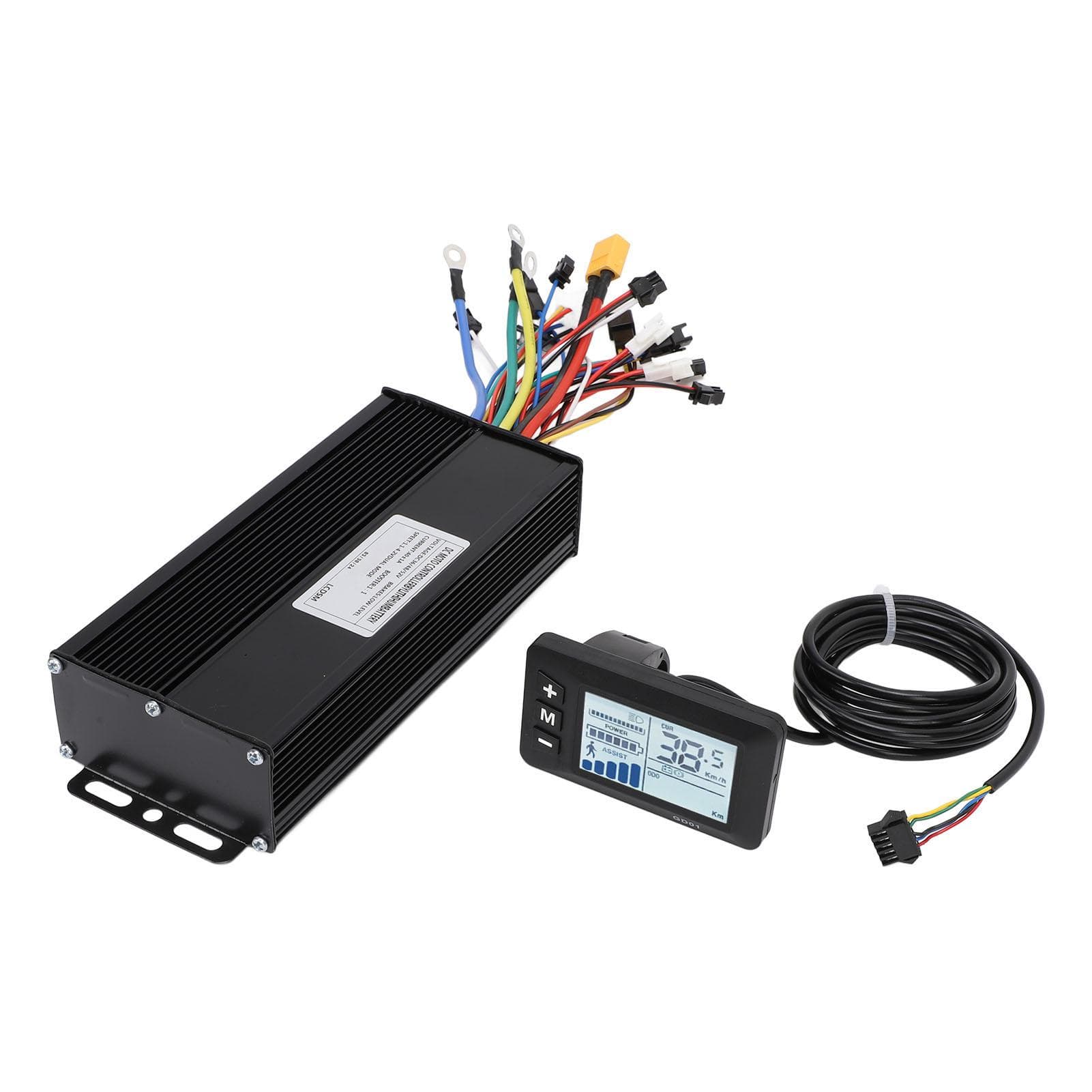 Electric Cycle Conversion Kit 36V 48V 52V 40A Sine Wave Brushless Controller and GD01 LCD Display