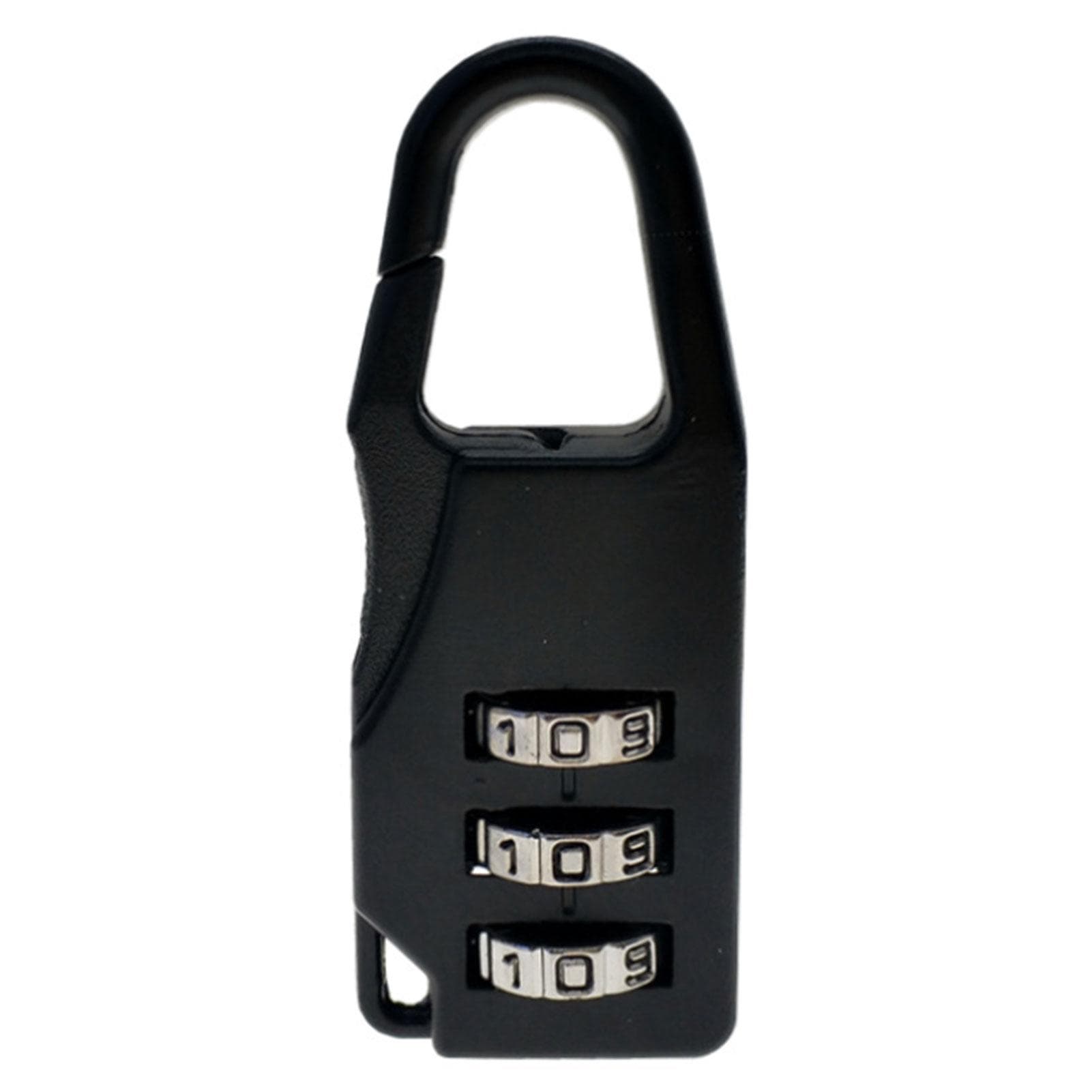 3 Dial Digit Number Code Password Combination Padlock Travel Security Safe Lock black