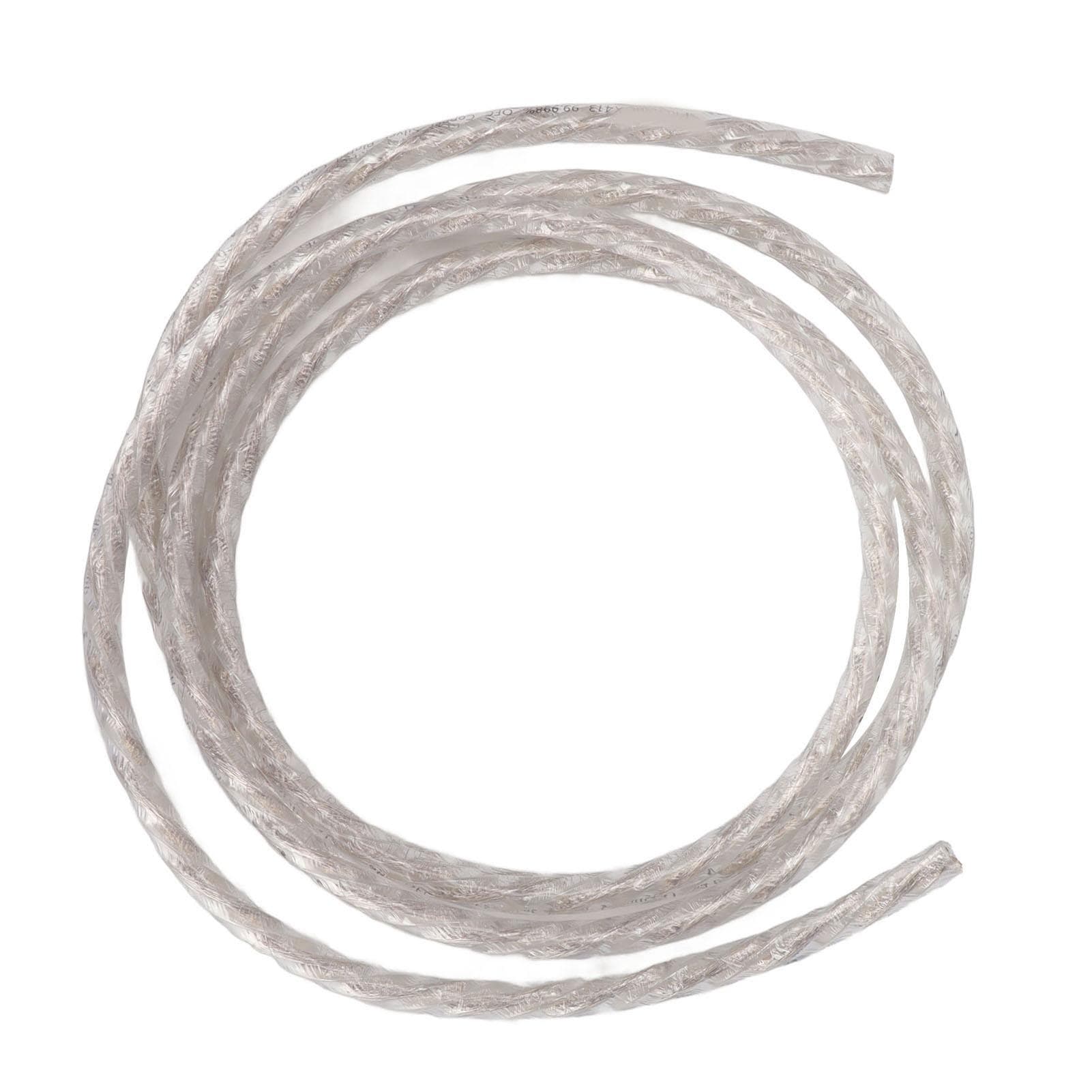 Speaker Signal Cable OFC Silver Plated High Fidelity Low Loss Stereo Wire for Amplifier CD 6.5ft
