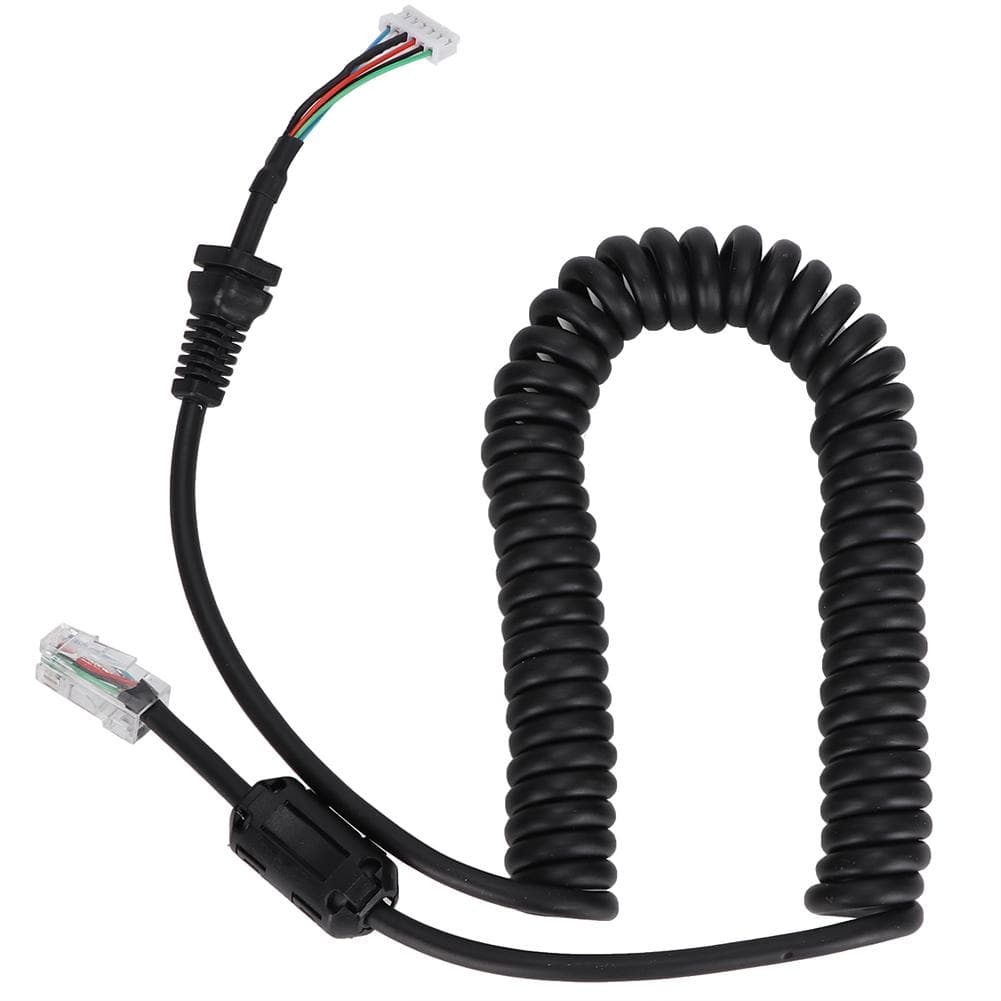 Updated Version For YAESU 6 Pin Hand Microphone Cable With Magnetic Ring Accessories