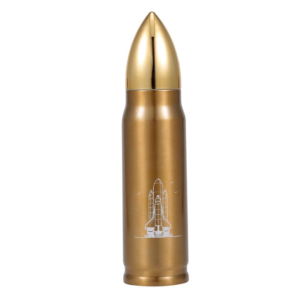 Water Bottle Stainless Steel 500ml Vacuum Insulated Water Bottle Bullet Shape Travel Cup Keep Warm copper