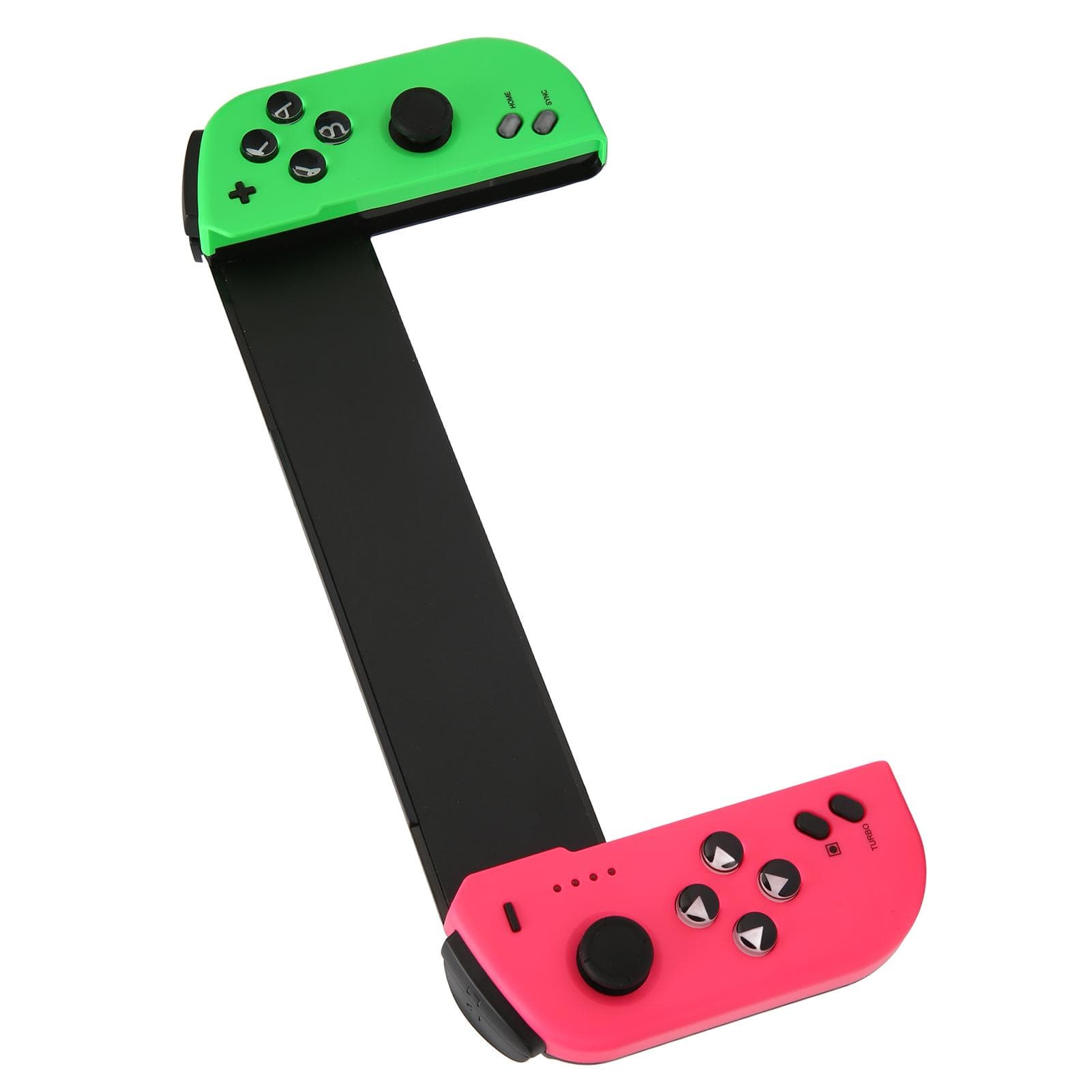 Wireless Gaming Controller Multifunction 6 Axes Body Sense Turbo Function Bluetooth Game Controller pink green