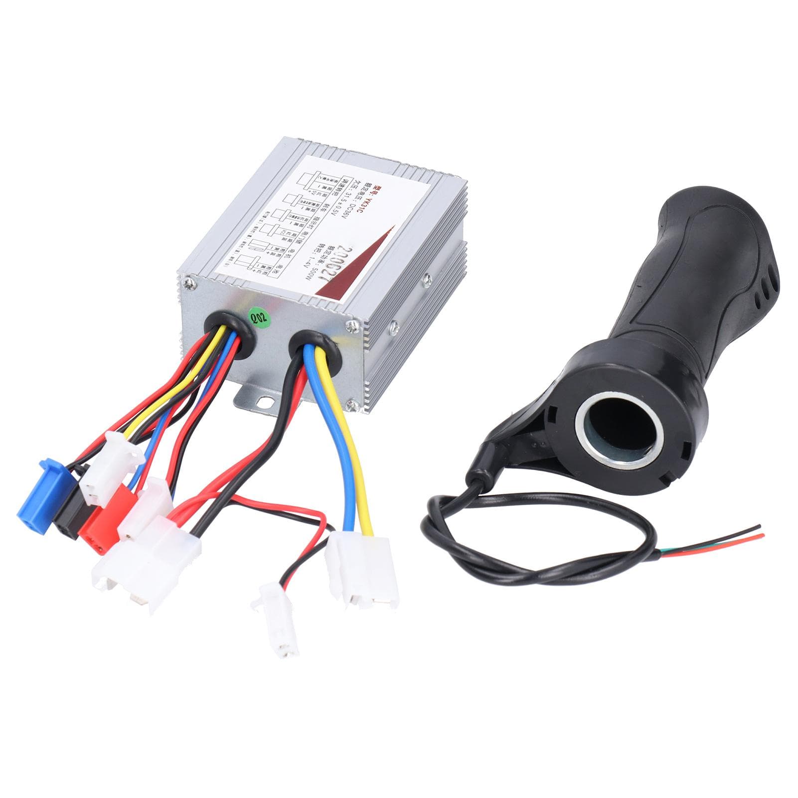 36V 500W Brushed Speed Controller with Throttle Grip Set for Electric Bicycle Scooter Tricycles