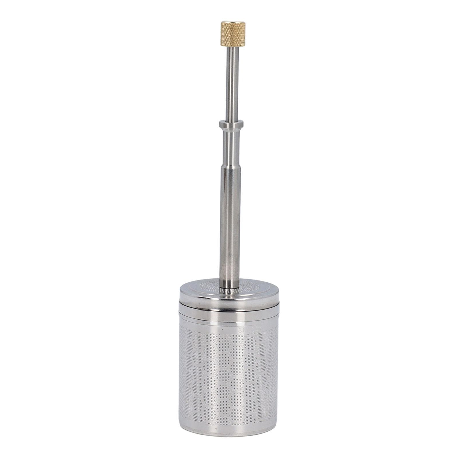Press Type Coffee Infuser Stainless Steel Spring Drive Strainer Reusable Coffee Brew Plunger Filter