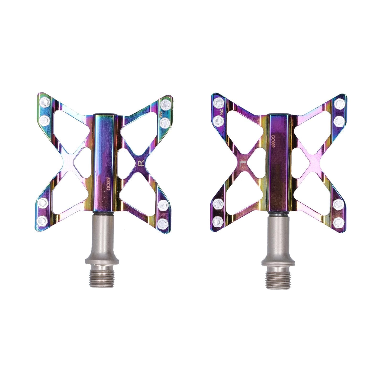 GUB 1 Pair Mountain Bike Colorful Pedals Road Bicycle AntiSlip Alloy Pedals Replacement