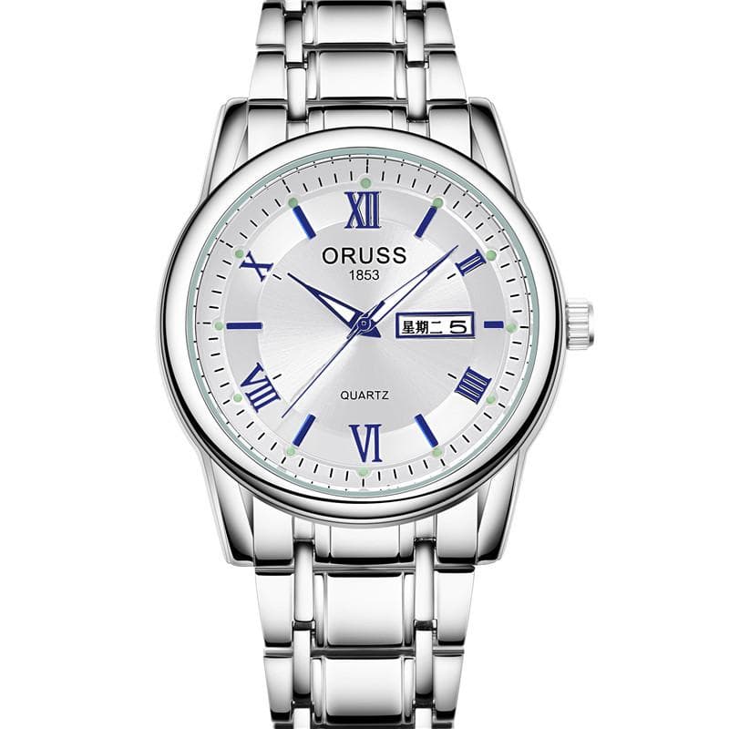 ORUSS New TOP Brand Luxury Men's Watch With Box Waterproof Calendar Luminous Men's Quartz Watches