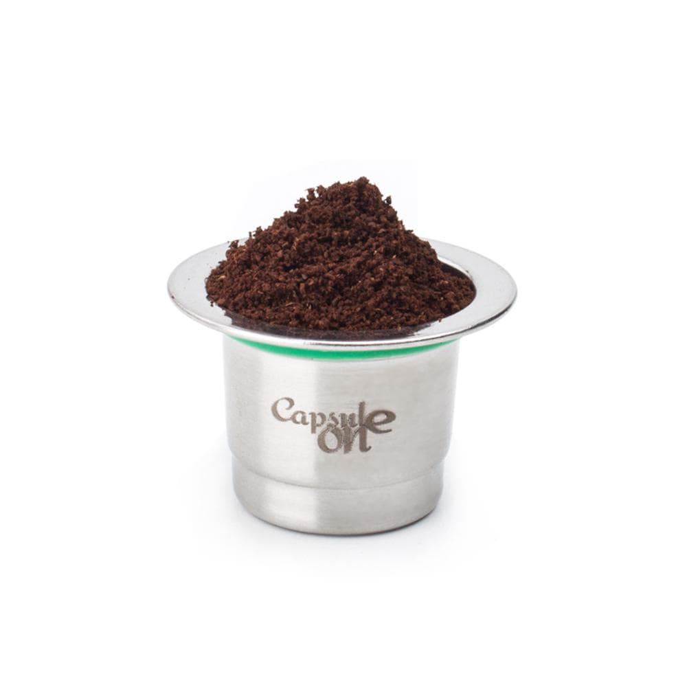 Two Usages Stainless Steel Fillable Coffee Capsules Reusable Coffee Capsule Cup Filter Compatible silver