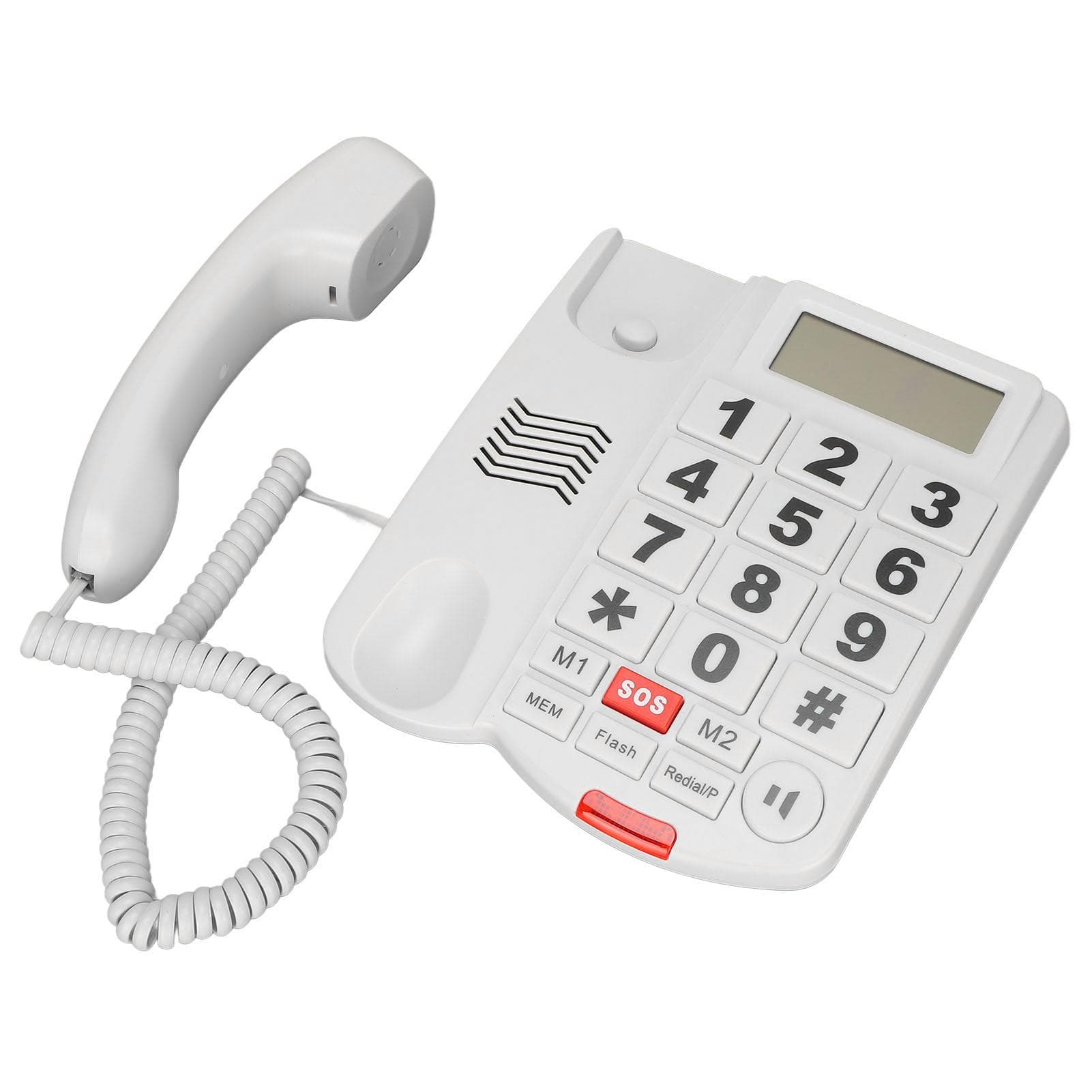 LD‑265CID Big Button Corded Phone One Touch Dial Hands Free Caller ID Telephone for Hearing US Plug