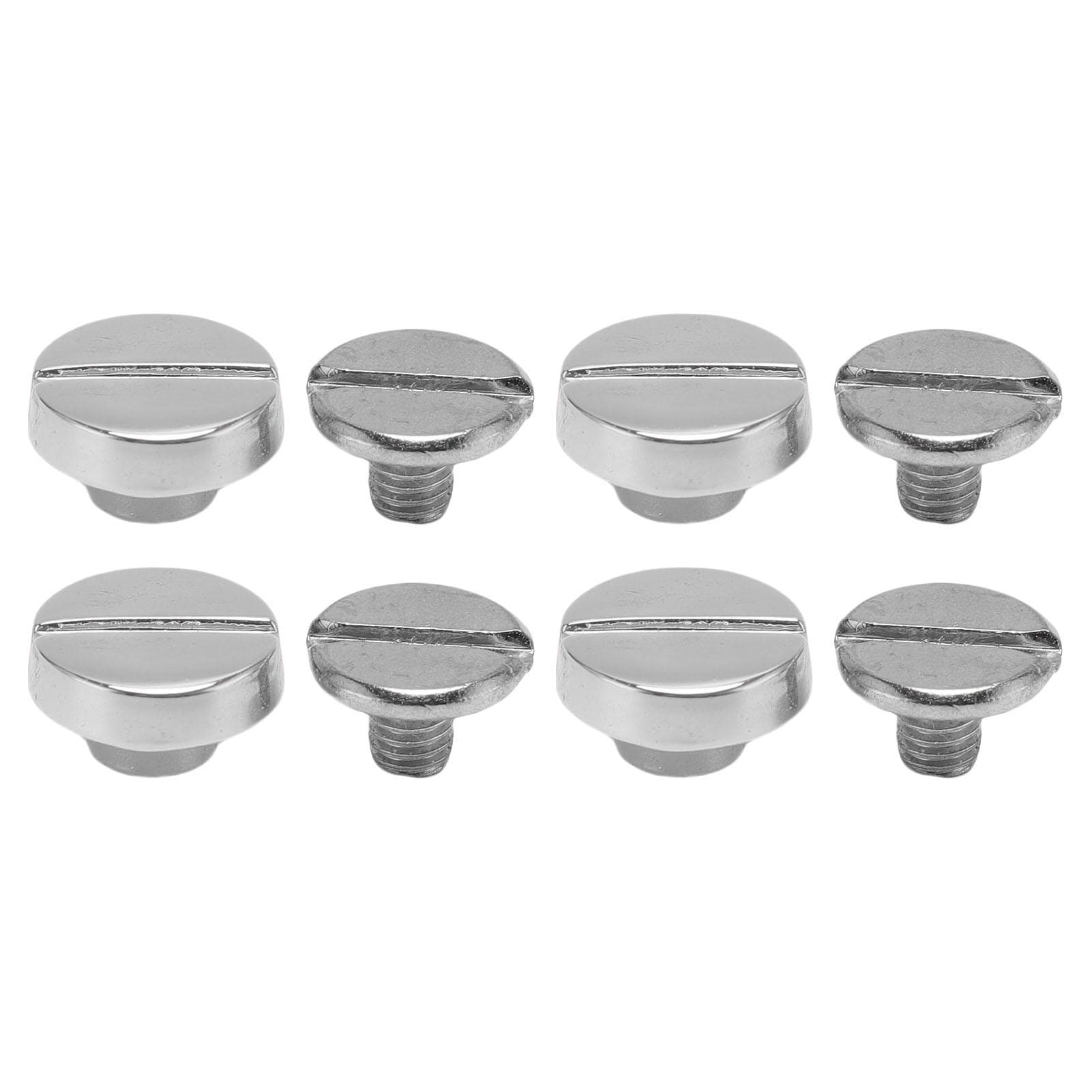 50 Set Binding Rivet Screws Flat Slot Metal Fasteners for Belt Strap Collar Bookbinding Leather
